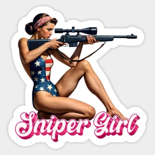 Sniper Girl Sticker